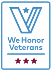 We Honor Veterans 3 star badge