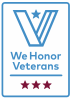 We Honor Veterans 3 star badge