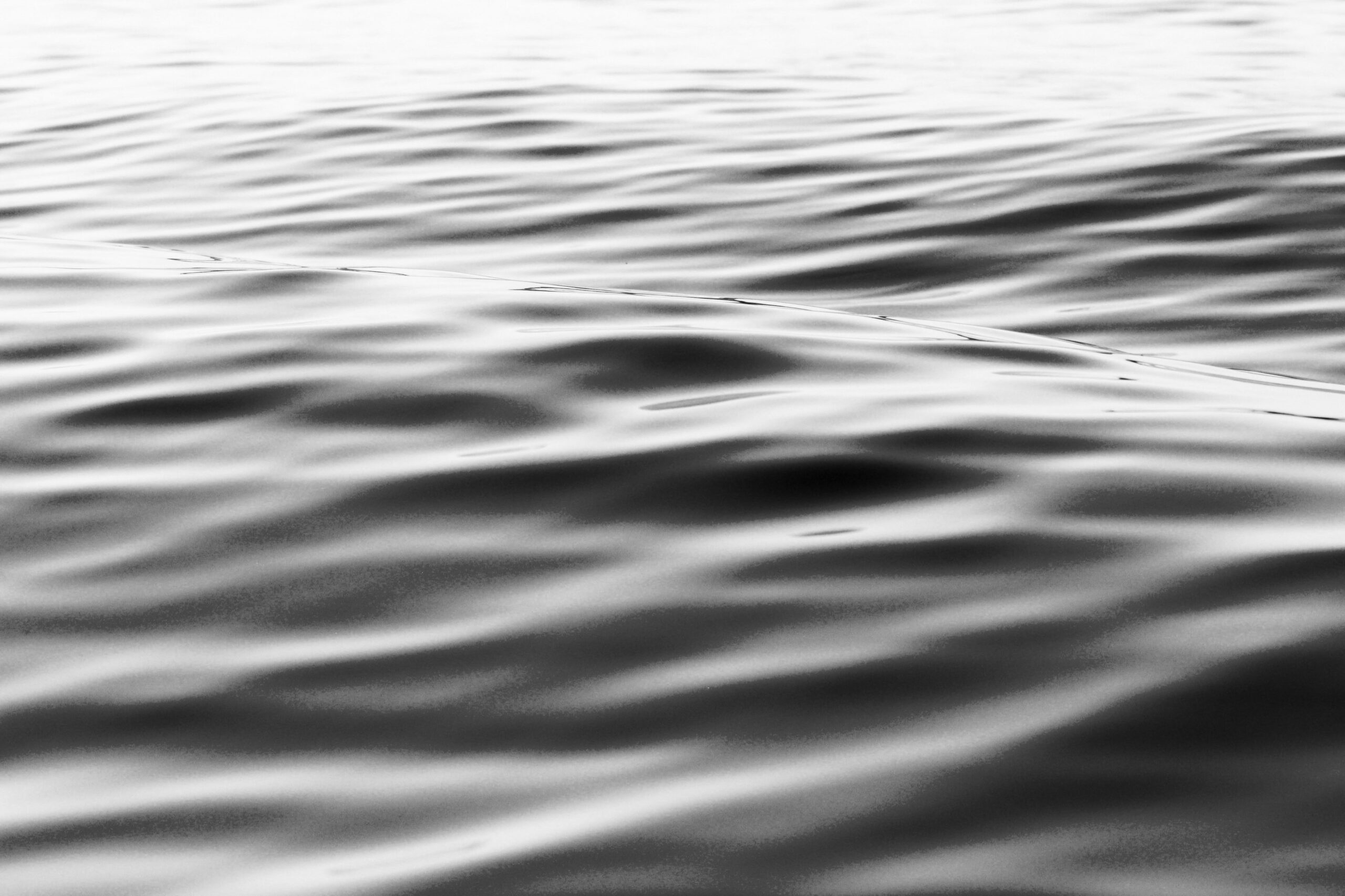 Close up of black and white waves