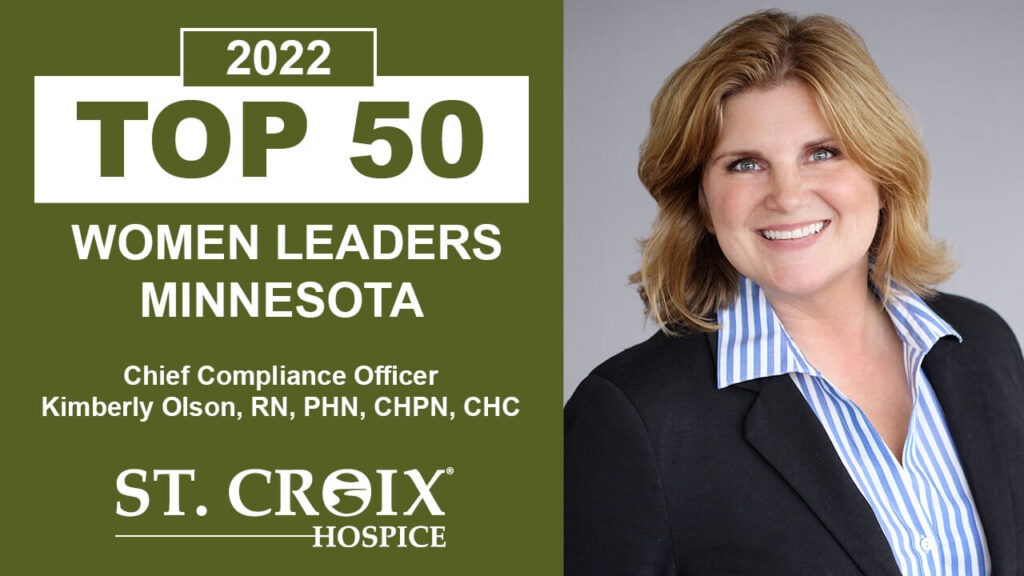 Kimberly Olson, St. Croix Hospice Chief Compliance Officer, Named A Top 50 Women Leader in Minnesota 2022