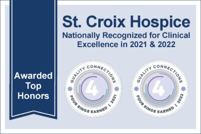 St. Croix Hospice national recognitions for clinical excellence