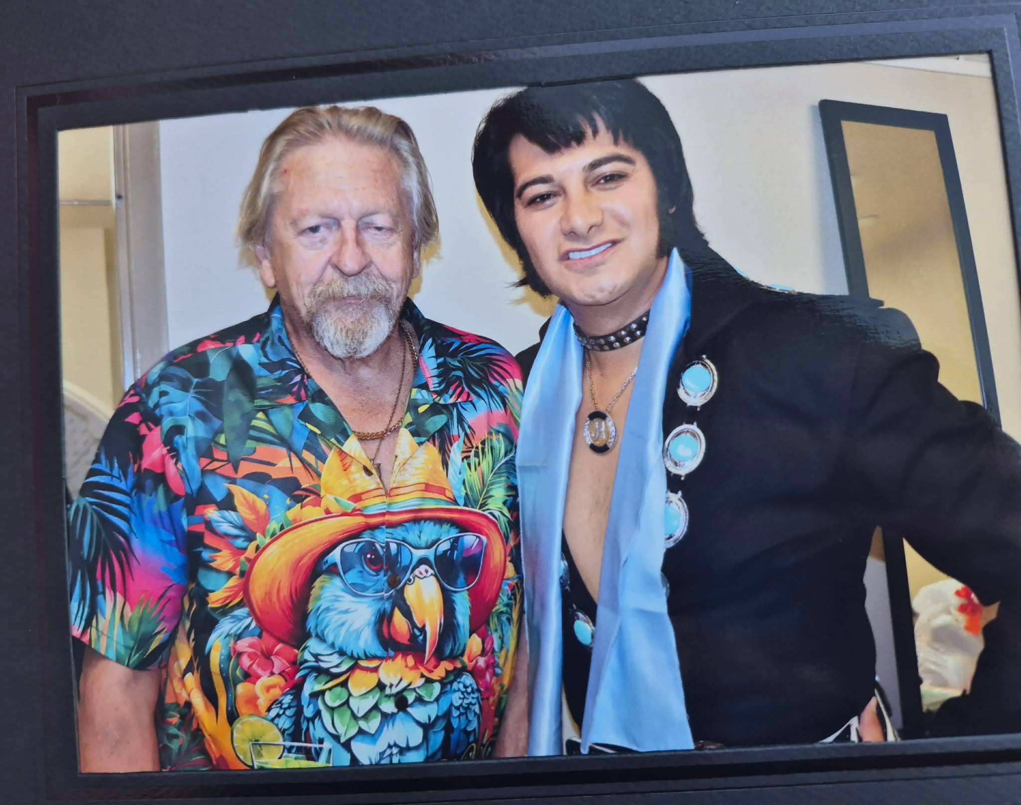 Gary Payne with Elvis impersonator
